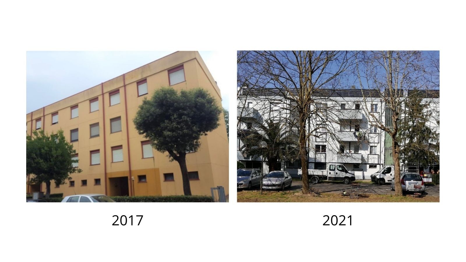 Project Italië - Campi Bisenzio gebouw voor en na BIPV.world